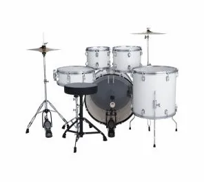 Ludwig Accent Drive 5pc Snow Dust, vista di lato, photo 3