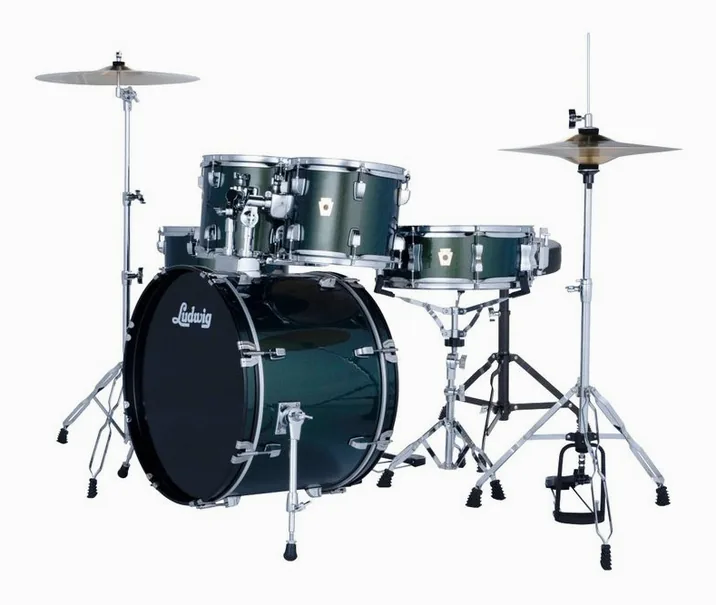 Ludwig Accent Fuse 5pc Jade Dust, su sfondo neutro, photo 2