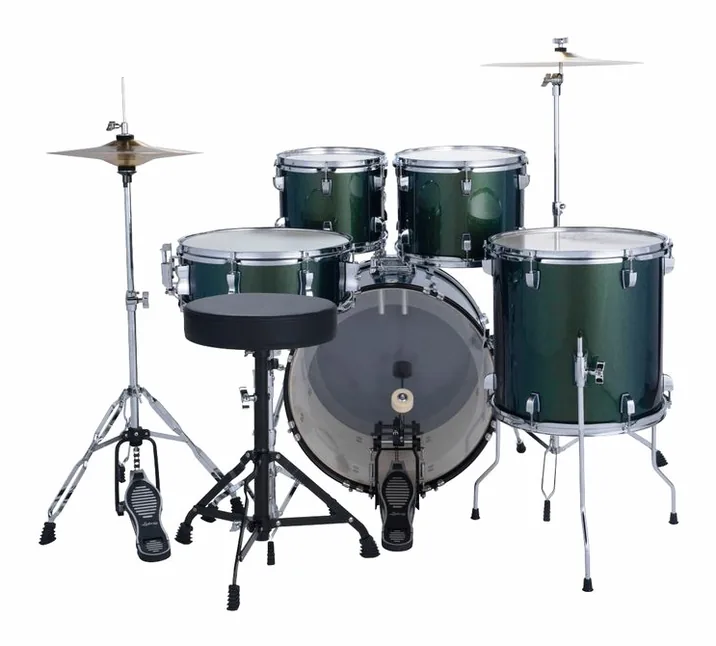 Ludwig Accent Fuse 5pc Jade Dust, vista frontale, photo 3