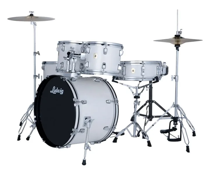 Ludwig Accent Fuse 5pc Snow Dust, dettaglio ravvicinato, photo 2