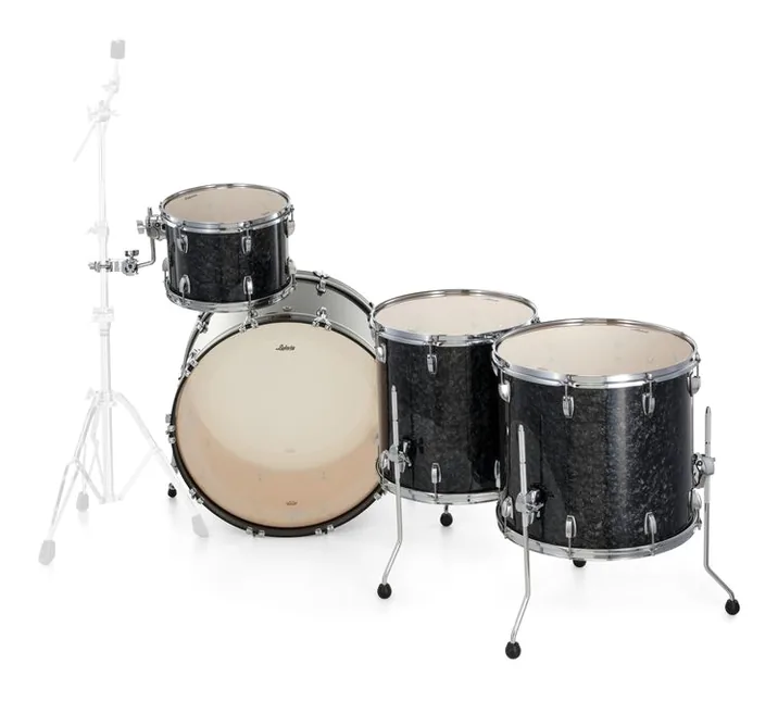 Ludwig Classic Maple 4pcs 24" Ebony P, vista dall'alto, photo 4