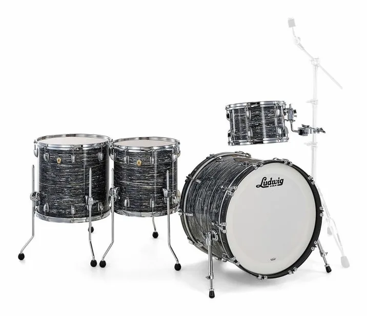 Ludwig Classic Maple 4pcs V. Black Oy, vista di lato, photo 3