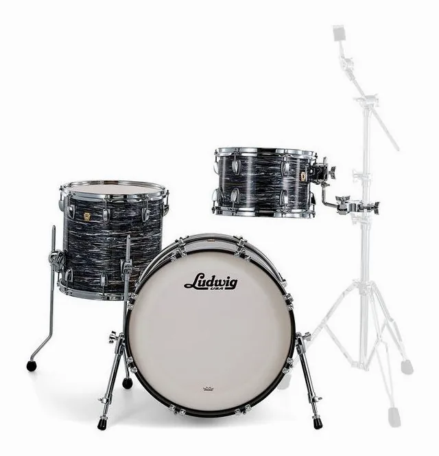 Ludwig Classic Maple Downbeat Black O, su sfondo neutro, photo 2