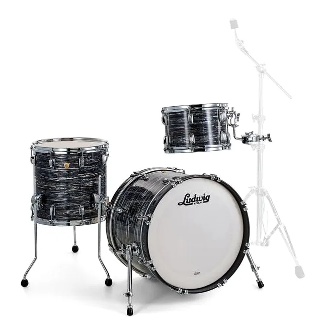 Ludwig Classic Maple Downbeat Black O, vista di tre quarti, photo 3