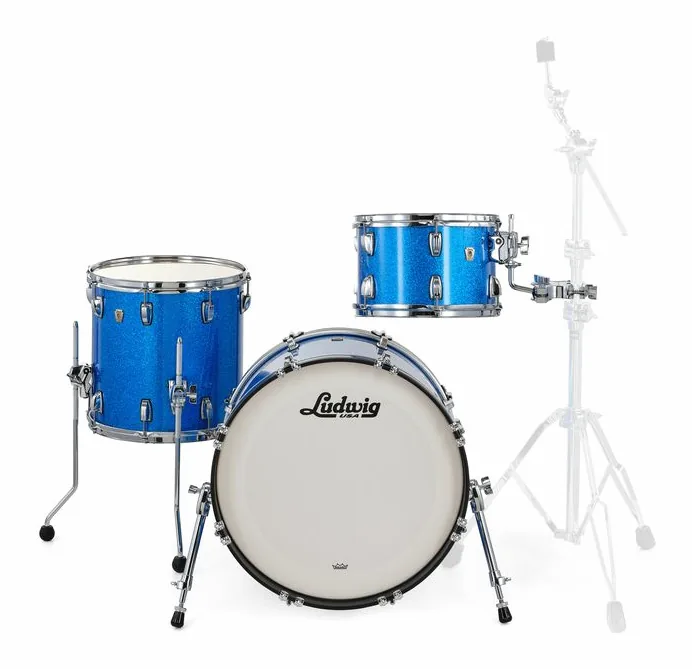 Ludwig Classic Maple Downbeat Blue S., su sfondo neutro, photo 2