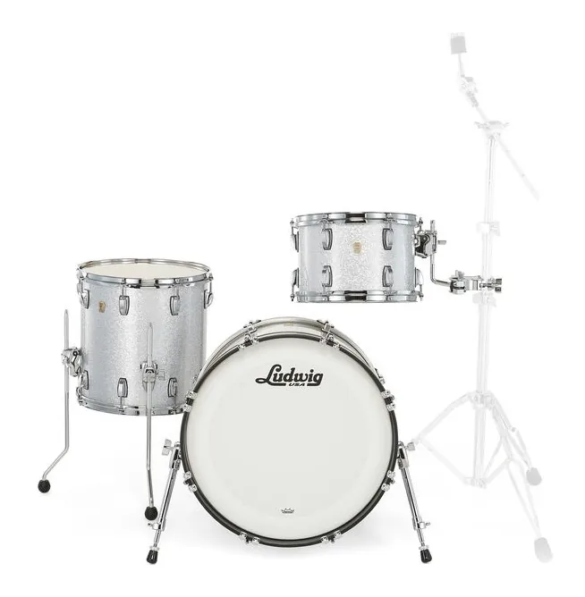 Ludwig Classic Maple Downbeat Silver, dettaglio ravvicinato, photo 2