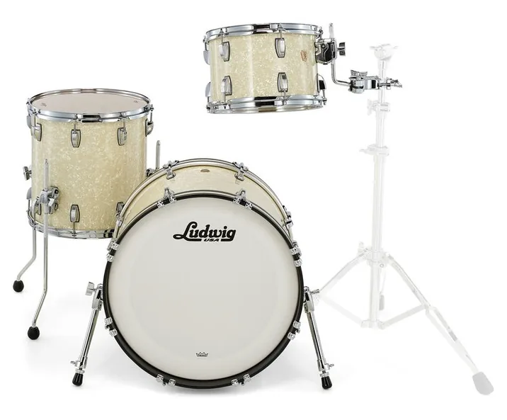 Ludwig Classic Maple Downbeat V.White, vista dall'alto, photo 2