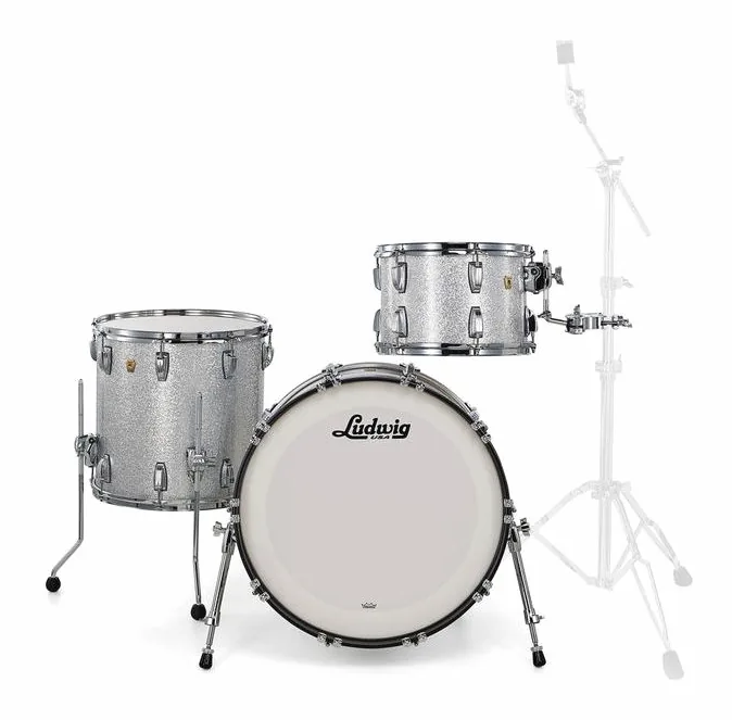 Ludwig Classic Maple Fab 22 Silver S., vista frontale, photo 2