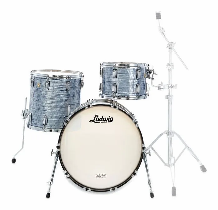 Ludwig Classic Maple Fab 22 Sky Blue, vista di tre quarti, photo 2