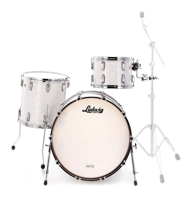 Ludwig Classic Maple Rock White Mar., dettaglio ravvicinato, photo 2