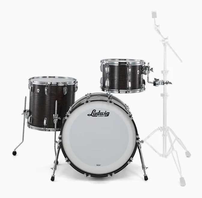 Ludwig Classic Oak Fab 22 Smoke, su sfondo neutro, photo 2