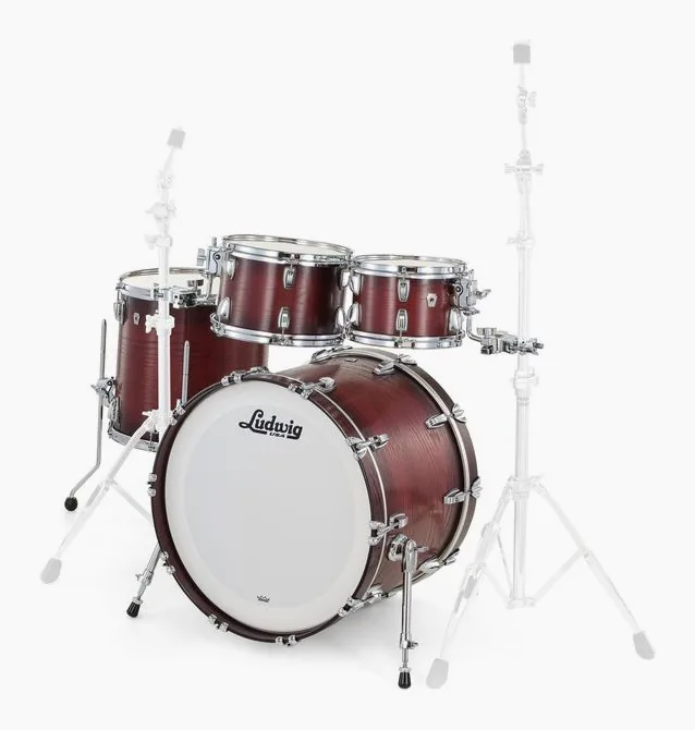 Ludwig Classic Oak Studio 22 Brown B., dettaglio frontale