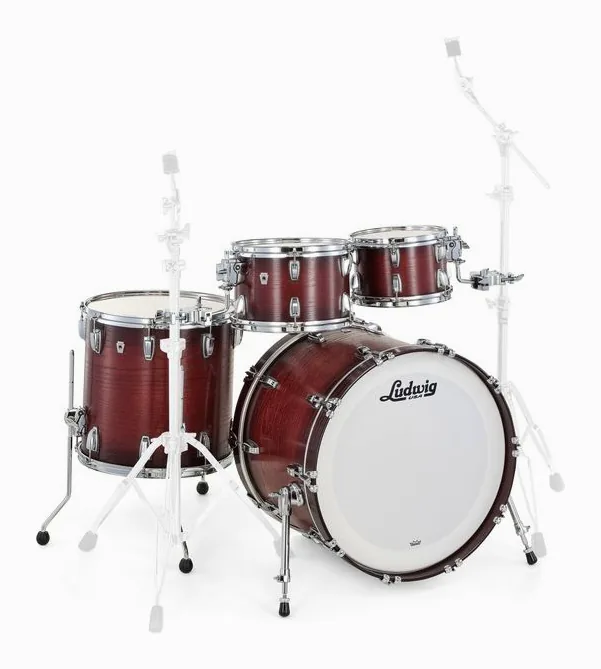 Ludwig Classic Oak Studio 22 Brown B., su sfondo neutro, photo 3