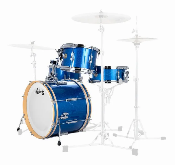 Ludwig Continental Club 20" Blue Spkl, dettaglio ravvicinato, photo 2