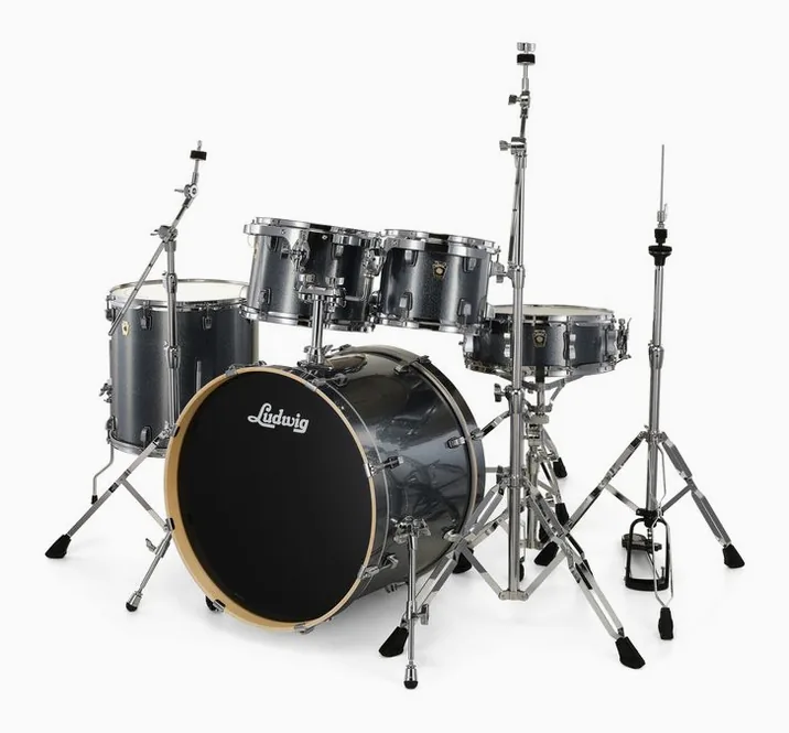 Ludwig Evolution 20" Atlantic Sparkle, dettaglio frontale