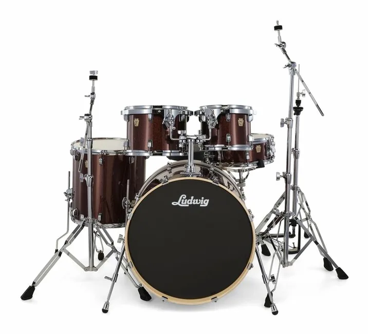 Ludwig Evolution 20" Caramel Sparkle, dettaglio ravvicinato, photo 2