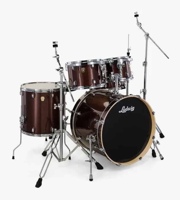 Ludwig Evolution 20" Caramel Sparkle, dettaglio ravvicinato, photo 3