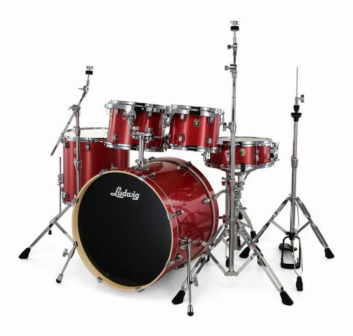 Ludwig Evolution 20" Crimson Sparkle, dettaglio frontale