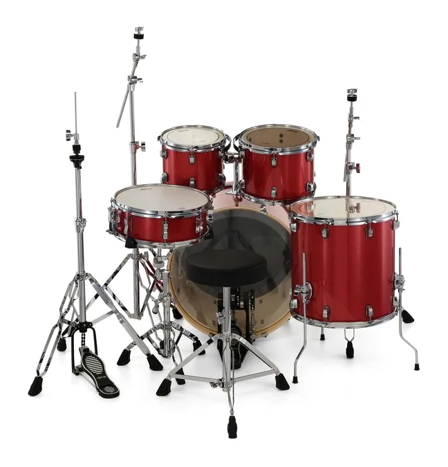Ludwig Evolution 20" Crimson Sparkle, vista frontale, photo 4