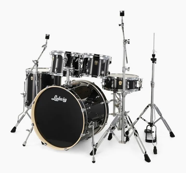 Ludwig Evolution 20" Moon Dust, su sfondo neutro