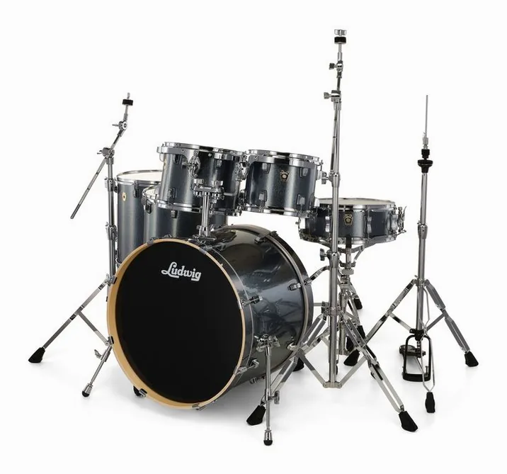 Ludwig Evolution 22" 6pc Atlant. Spkl, vista frontale