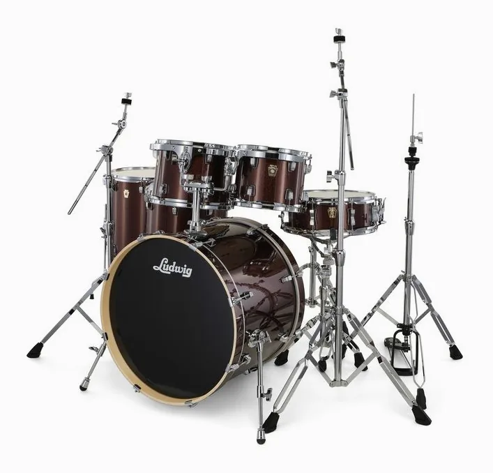 Ludwig Evolution 22" 6pc Caramel Spkl, dettaglio frontale