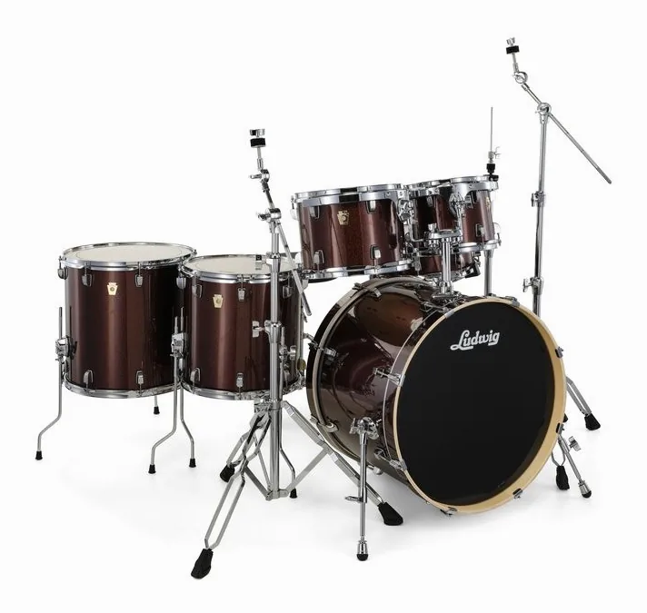 Ludwig Evolution 22" 6pc Caramel Spkl, vista di lato, photo 3