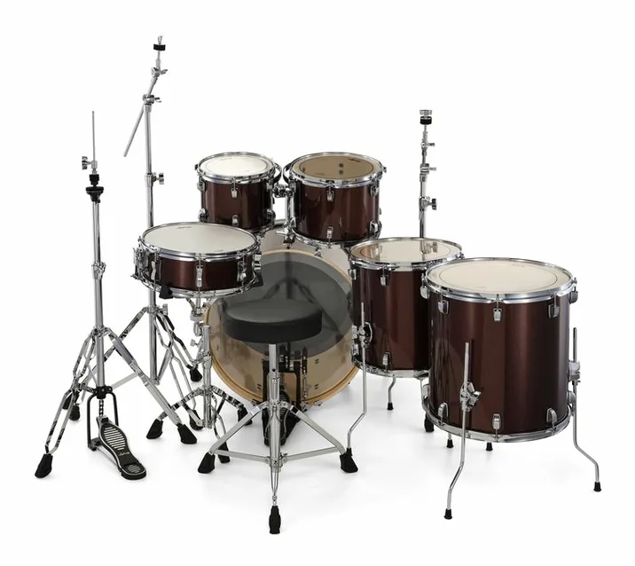 Ludwig Evolution 22" 6pc Caramel Spkl, vista frontale, photo 4