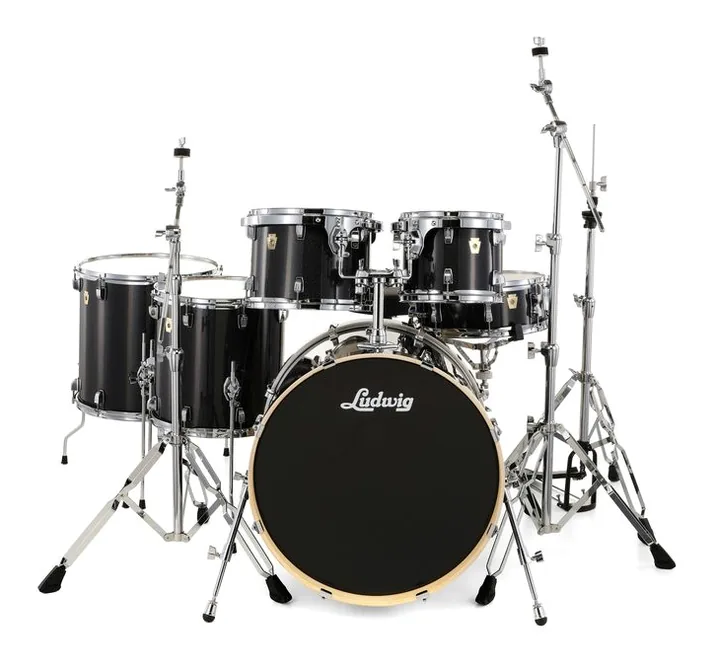 Ludwig Evolution 22" 6pc Moon Dust, dettaglio ravvicinato, photo 2