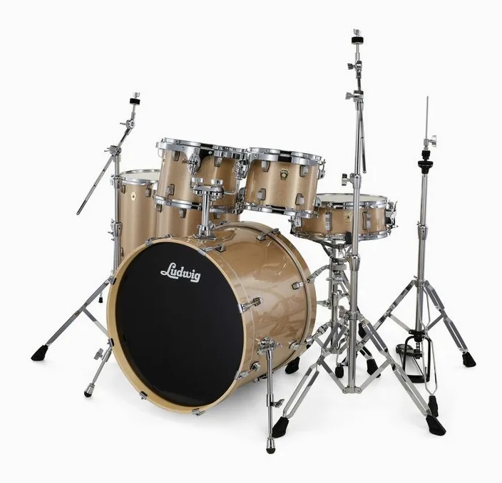 Ludwig Evolution 22" 6pc Prosec. Spkl, vista frontale