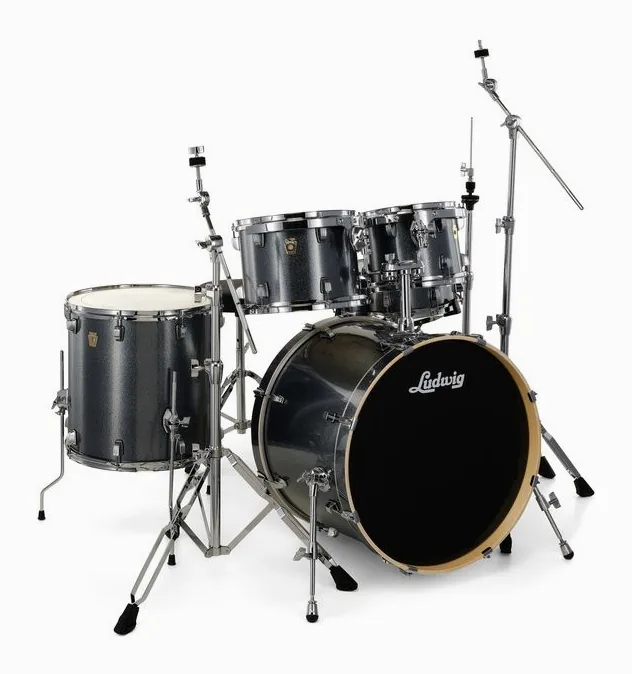 Ludwig Evolution 22" Atlantic Sparkle, su sfondo neutro, photo 3