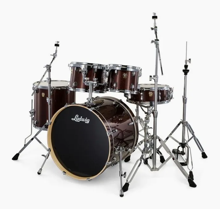 Ludwig Evolution 22" Caramel Sparkle, vista di tre quarti, photo 2