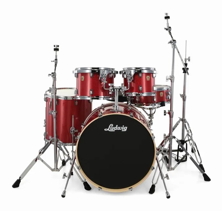 Ludwig Evolution 22" Crimson Sparkle, vista frontale
