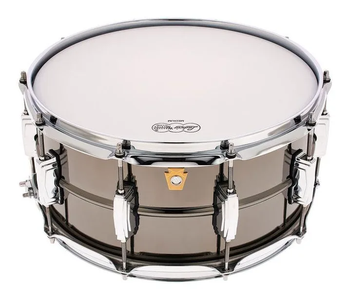 Ludwig LB417 14"x6,5" Black Beauty, dettaglio frontale