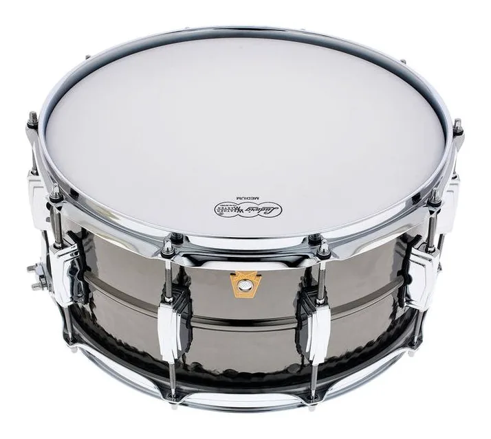 Ludwig LB417K 14" x 6.5" Black Beauty, dettaglio frontale