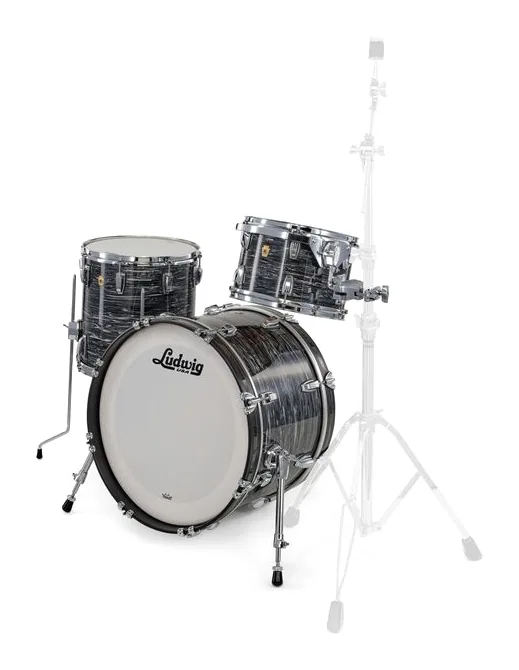 Ludwig Legacy Mahog. Downb. Black Oy., vista frontale