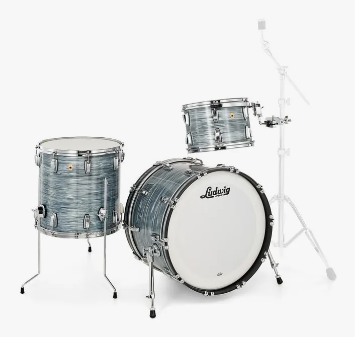 Ludwig Legacy Mahogany Fab Blue Oyst., su sfondo neutro, photo 3