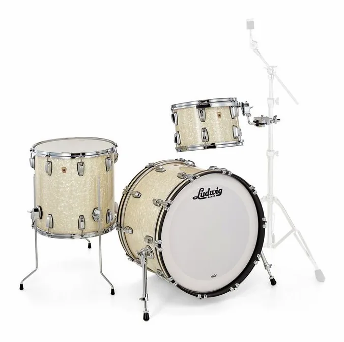 Ludwig Legacy Mahogany Fab V.White, dettaglio ravvicinato, photo 3