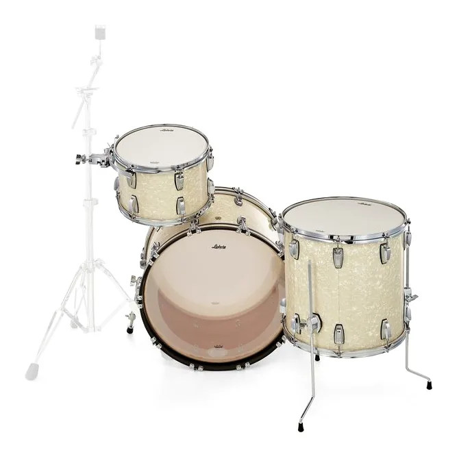 Ludwig Legacy Mahogany Fab V.White, dettaglio ravvicinato, photo 4