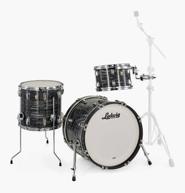 Ludwig Legacy Maple Downbeat Black Oy, vista dall'alto, photo 3