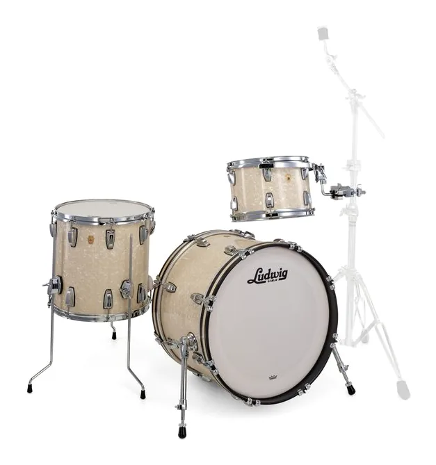 Ludwig Legacy Maple Downbeat V.White, vista dall'alto, photo 3