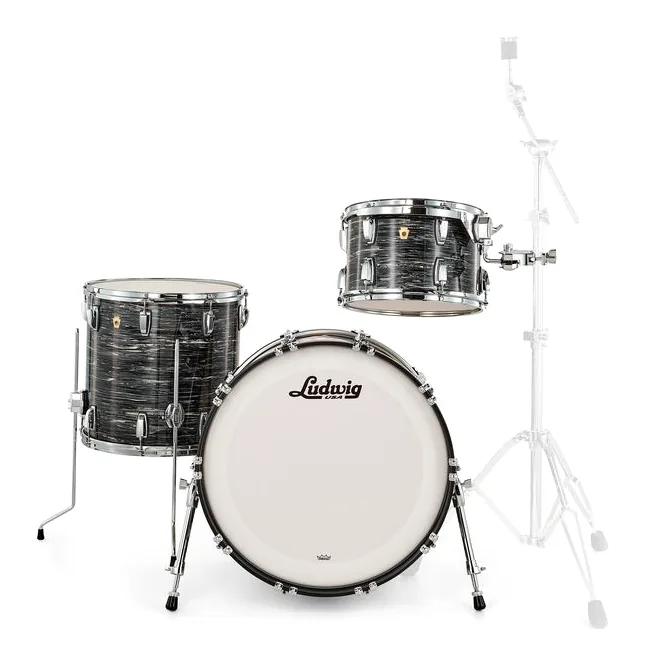 Ludwig Legacy Maple Fab Black Oyster, su sfondo neutro, photo 2