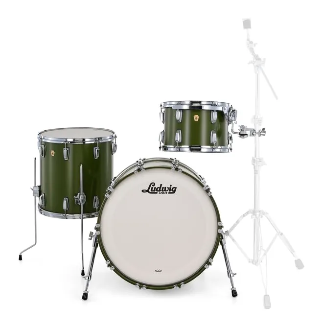 Ludwig Legacy Maple Fab Herit. Green, vista dall'alto, photo 2