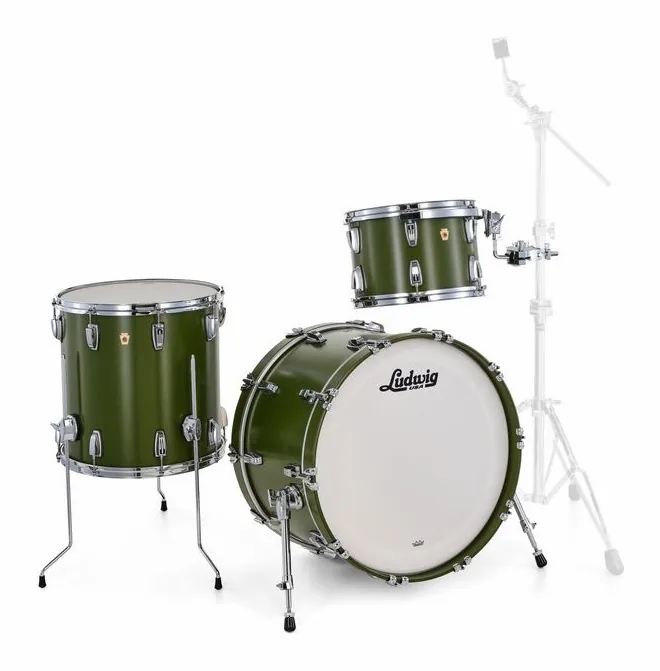 Ludwig Legacy Maple Fab Herit. Green, su sfondo neutro, photo 3