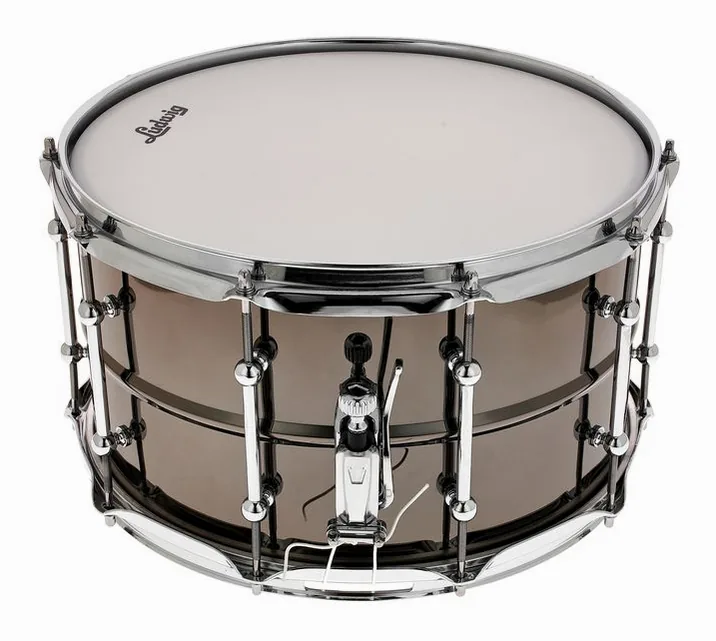 Ludwig 14"x08" Universal Brass Chrome, vista di lato, photo 2