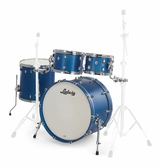 Ludwig NeuSonic Mod2 4pc Set S.Blue, dettaglio frontale