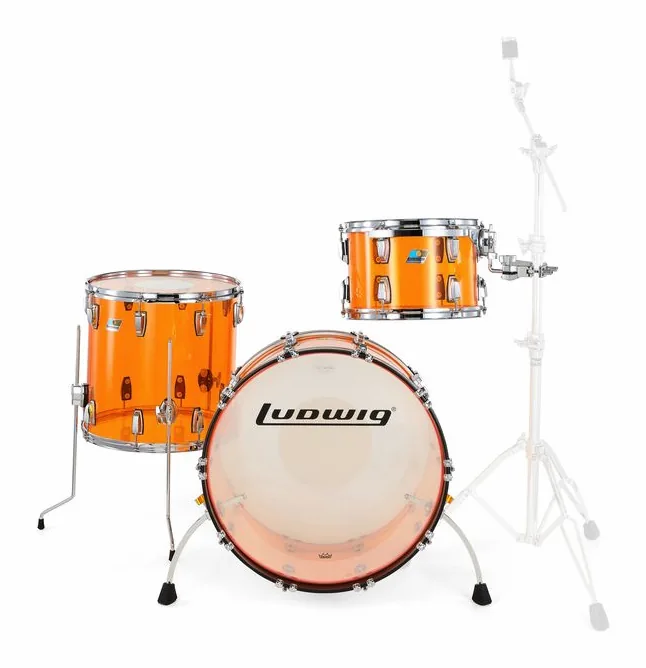 Ludwig Vistalite FAB Set Amber, vista di lato, photo 2