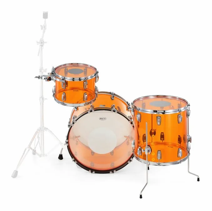 Ludwig Vistalite FAB Set Amber, vista di tre quarti, photo 4