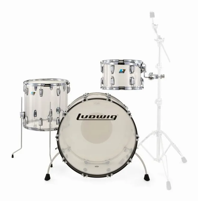 Ludwig Vistalite ProBeat Set Clear, dettaglio ravvicinato, photo 2
