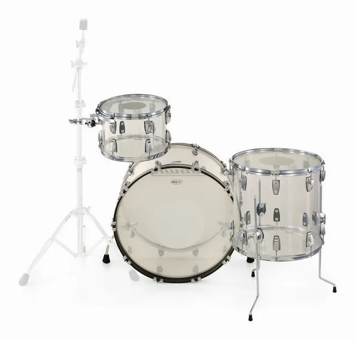 Ludwig Vistalite ProBeat Set Clear, vista frontale, photo 4